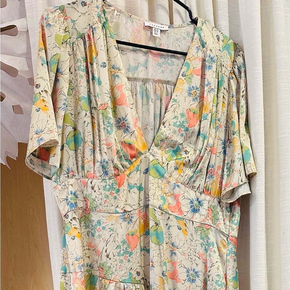 Top shop Vintage floral pattern slip dress